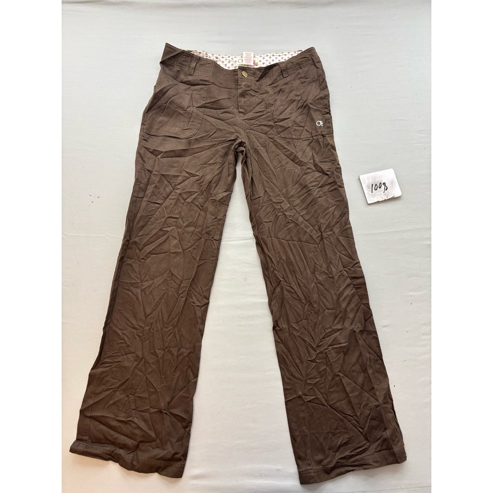 OP Ocean Pacific Brown Cotton Straight Leg Casual Pants Womens Size 7